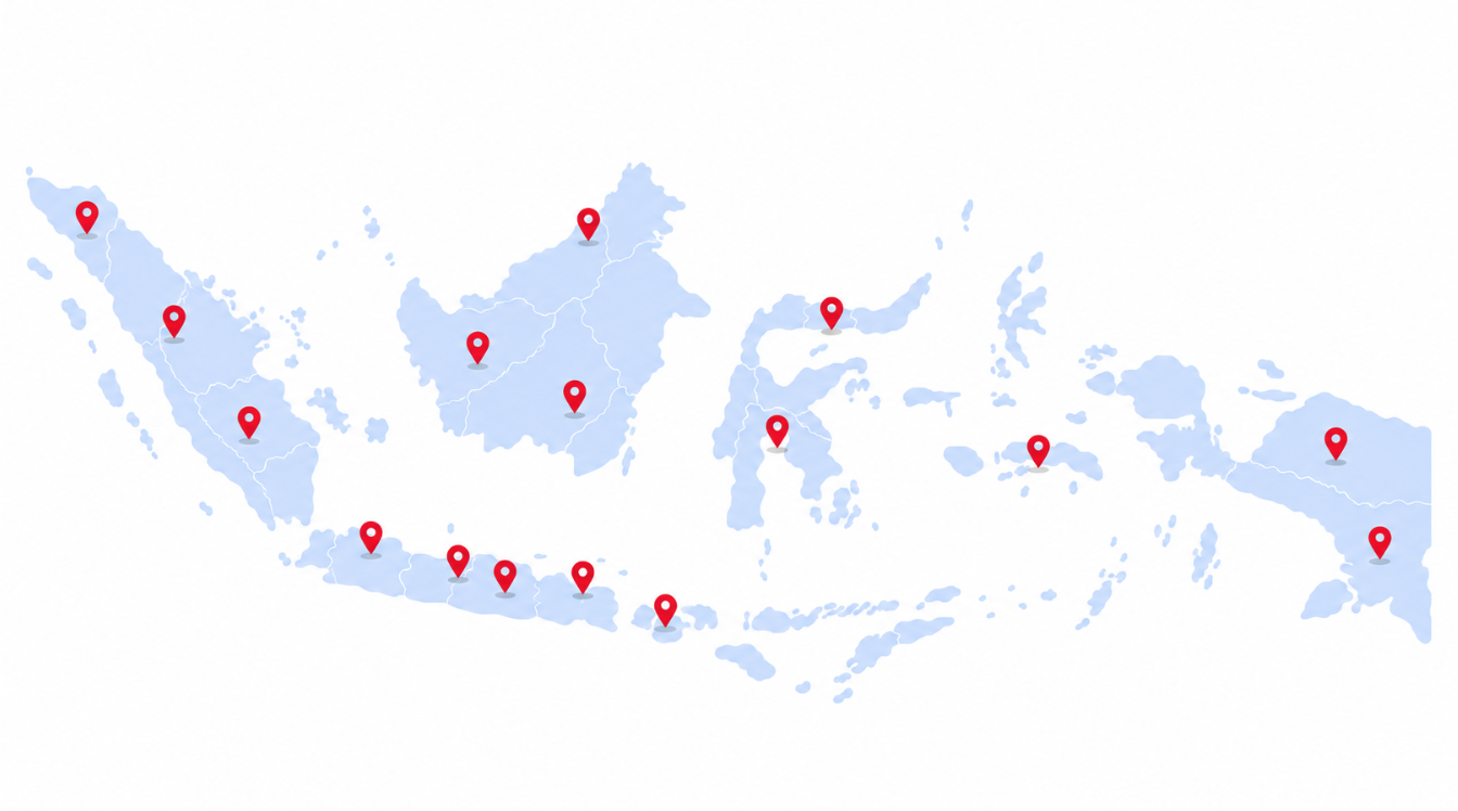 Indonesia Service Network Map